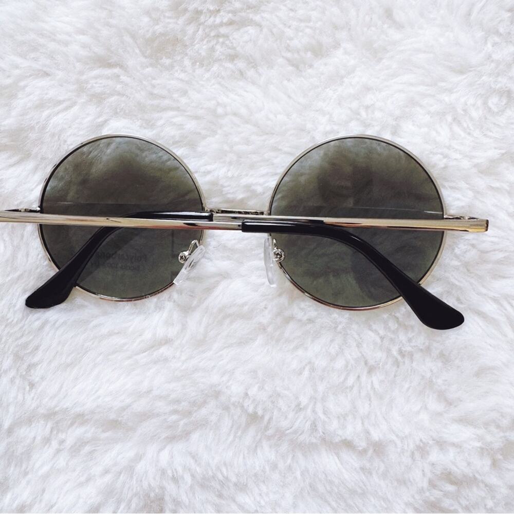 Henry Silver Round Lens Sunglasses - Picture 11 of 11
